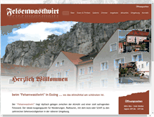 Tablet Screenshot of gasthof-felsenwastlwirt.de